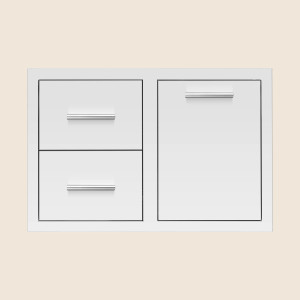 Summerset 33" 2-Drawer and Trash or LP Tank Pullout Drawer Combo