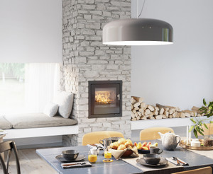 RAIS Q-Tee 2 Wood Insert Glass Door