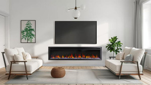 SimpliFire Allusion Slim 72 Electric Fireplace