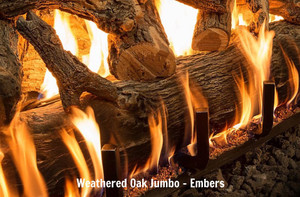 Grand Canyon JUMBOBRNR-48 48" Jumbo Front View Vented Gas Log Burner