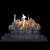 Grand Canyon LAFV-30 30" Lava Burner Front View Vented Gas Log Burner with GlowFire Log Technology