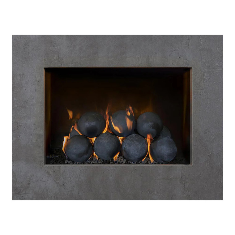 Grand Canyon GLASSBRN-42/14-H-SS 42" H-Style Vented Contemporary Glass Burner Stainless Steel for Outdoor Use