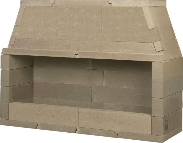 Mason-Lite LMFP72 72" Linear B-Vent Masonry Firebox Kit (with Burner Trough)