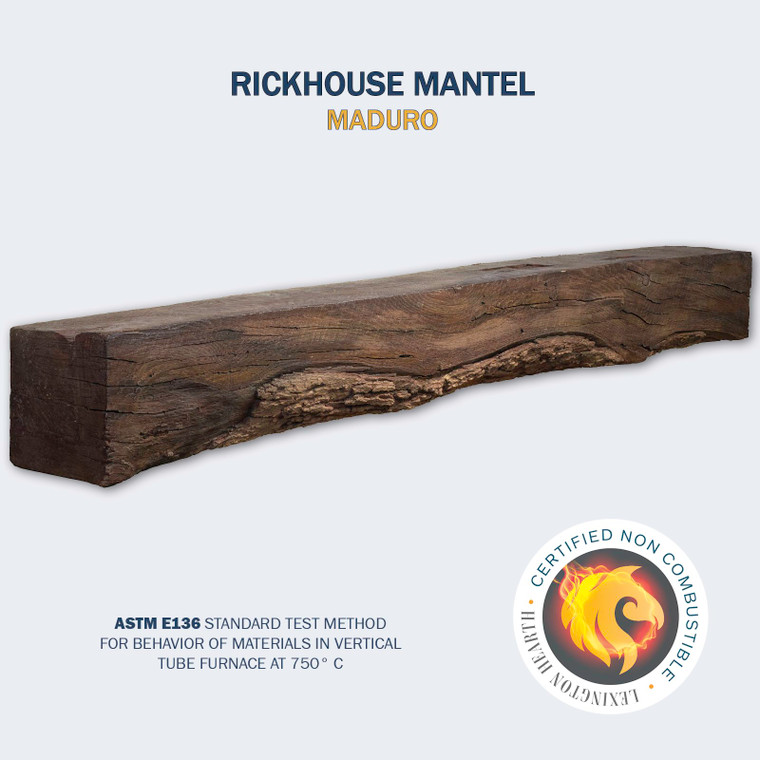 Rickhouse Rustic Mantel - Lexington Hearth Non-Combustible Mantel
