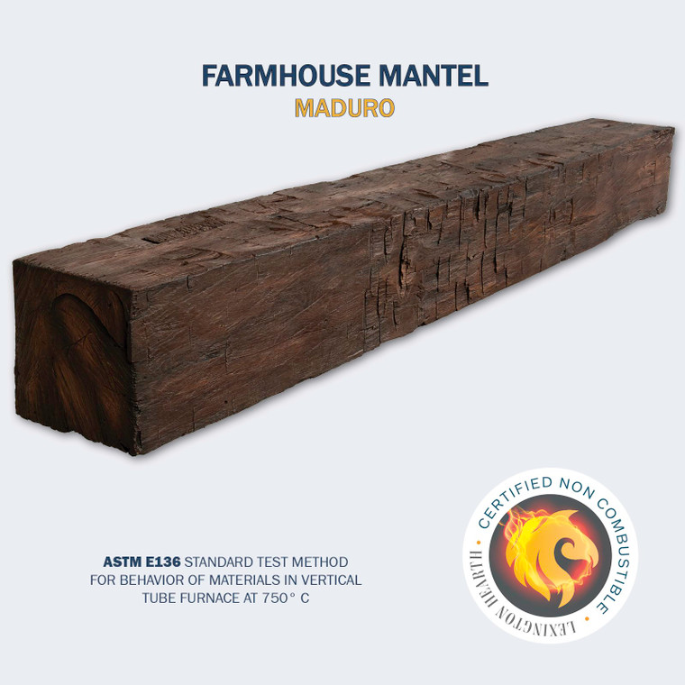 Farmhouse Mantel - Lexington Hearth Non-Combustible Mantel