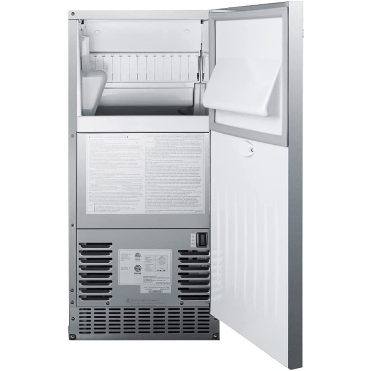 Bull Outdoor Rated Commercial Ice Maker 15" Stainless Steel