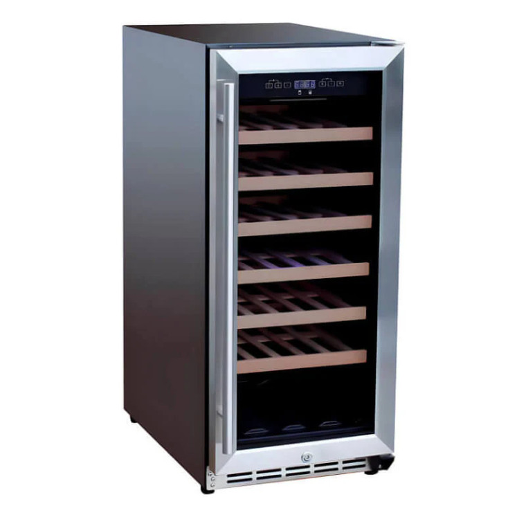 Summerset 15" Outdoor Rated Refrigerator with Glass Door and Stainless Steel Handle (3.2c)