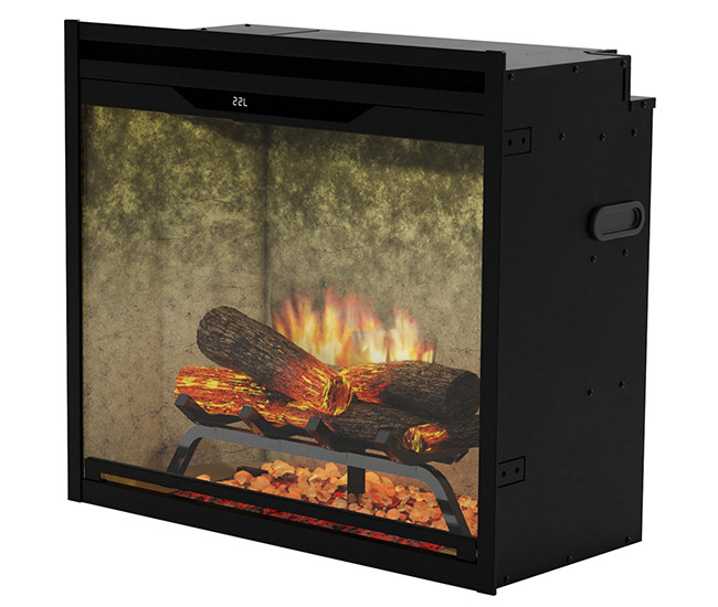 Dimplex Revillusion 24" Built-In Electric Firebox - Weathered Concrete