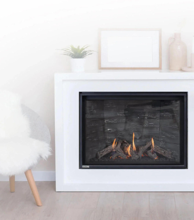 Montigo DRSQ38-2 DelRay Square 38 Direct Vent Gas Fireplace (Full Load)