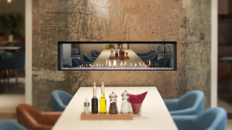 Montigo D7215ST Distinction 72 See-Through Direct Vent Gas Fireplace