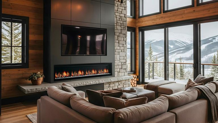 SimpliFire Allusion Edge 100 Linear Electric Fireplace