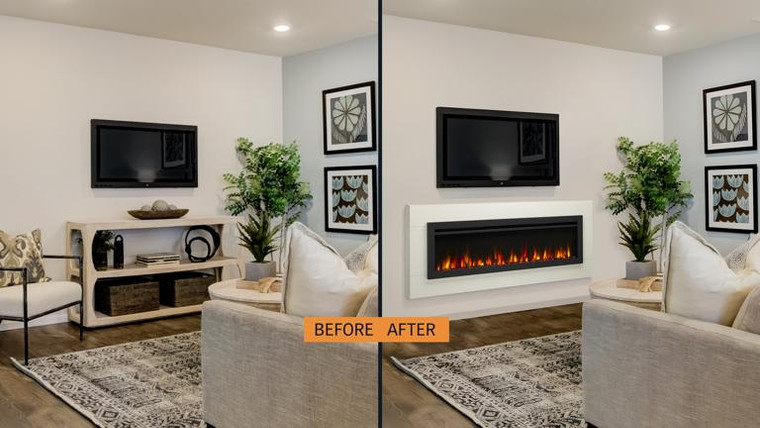 SimpliFire Allusion Slim 40 Electric Fireplace