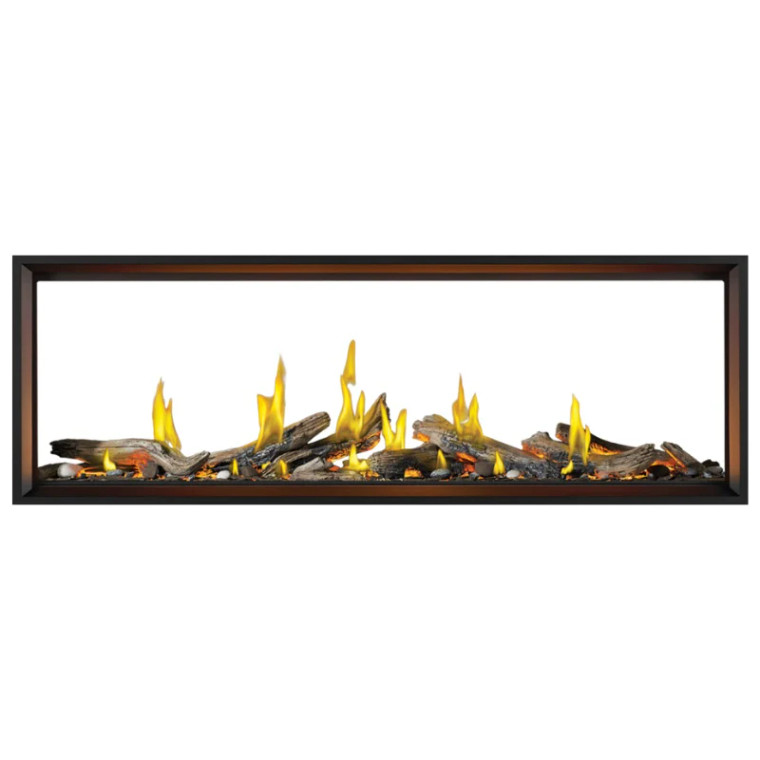 Napoleon TLV74LST Tall Linear Vector 74 See-Through Luminous Logs Direct Vent Gas Fireplace