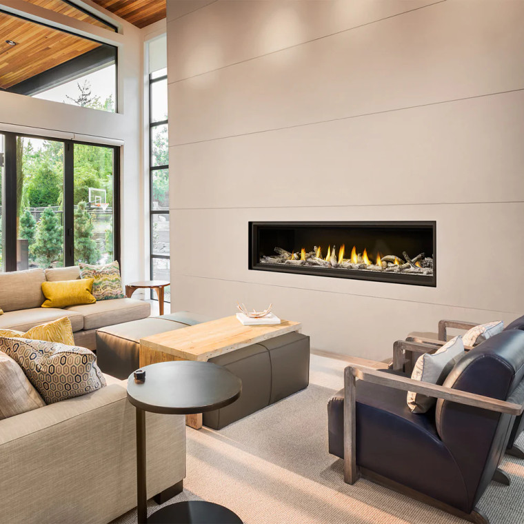 Napoleon LVX74NX-1 Luxuria 74 Single-Sided Linear Direct Vent Gas Fireplace