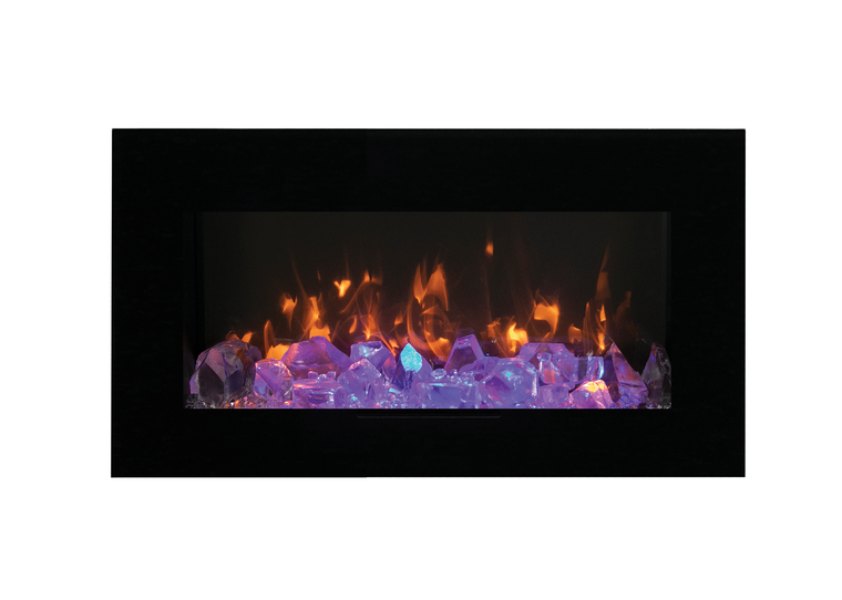 Amantii Built-In Flush Mount 34" Electric Fireplace (WM-FM-34-4423-BG)