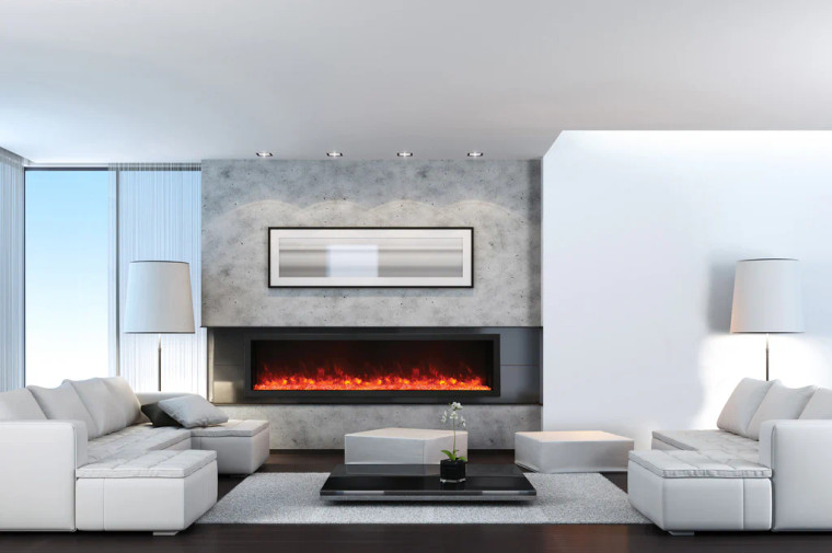 Amantii Panorama Xtra Tall 88" Electric Fireplace (BI-88-DEEP-XT)