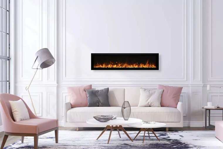 Amantii Symmetry Xtra Slim 60" Electric Fireplace (SYM-SLIM-60)