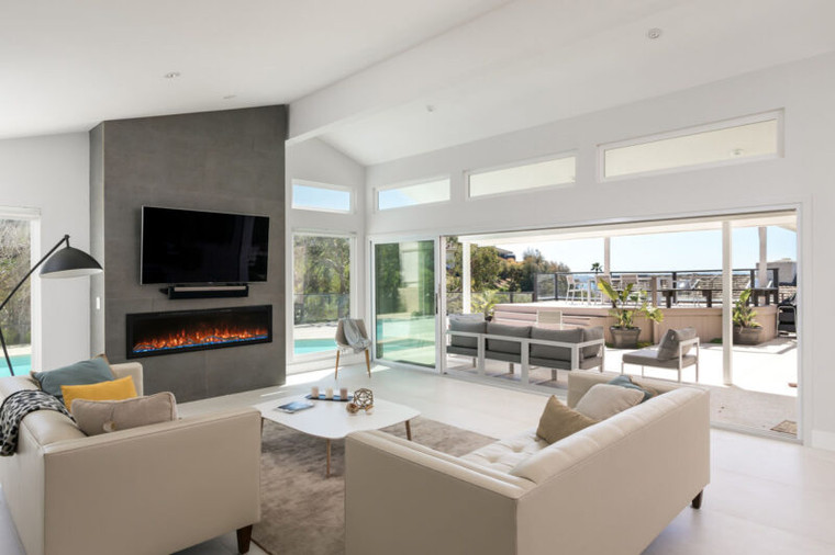 Modern Flames Spectrum Slimline 60" Wall Mount/Recessed Electric Fireplace