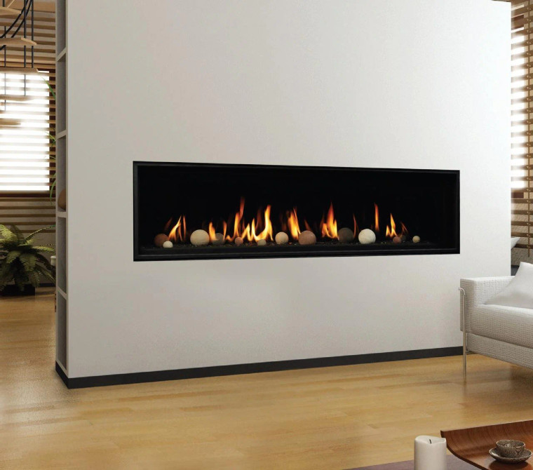 Kingsman ZCVRB72 72" Zero Clearance Direct Vent Linear Gas Fireplace