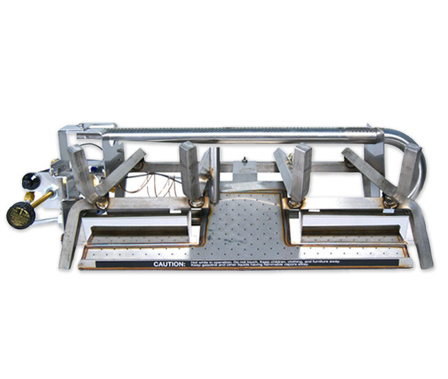 Real Fyre G10 Vent-Free Burner with Charred Log Set (Stainless Steel)