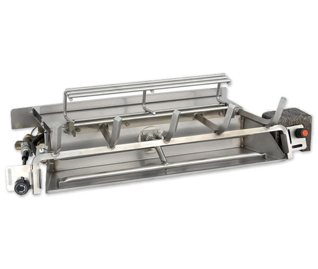 Real Fyre G52 Outdoor Stainless Burner with Fiber-Enhanced Log Set