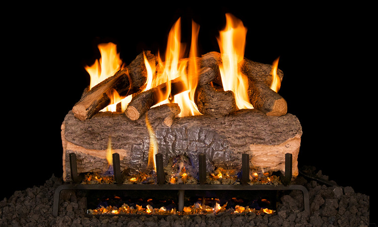 Real Fyre G31 3-Tiered Burner with Mountain Crest Log Set