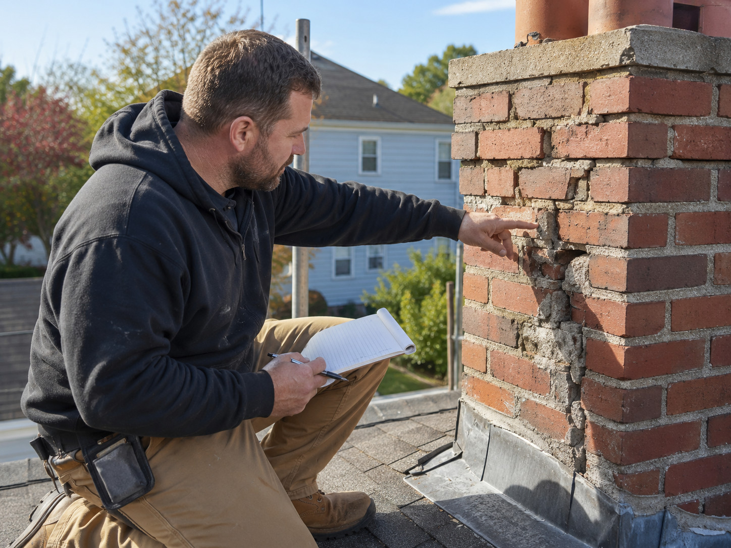 Masonry Repair step 1: Written Assessment