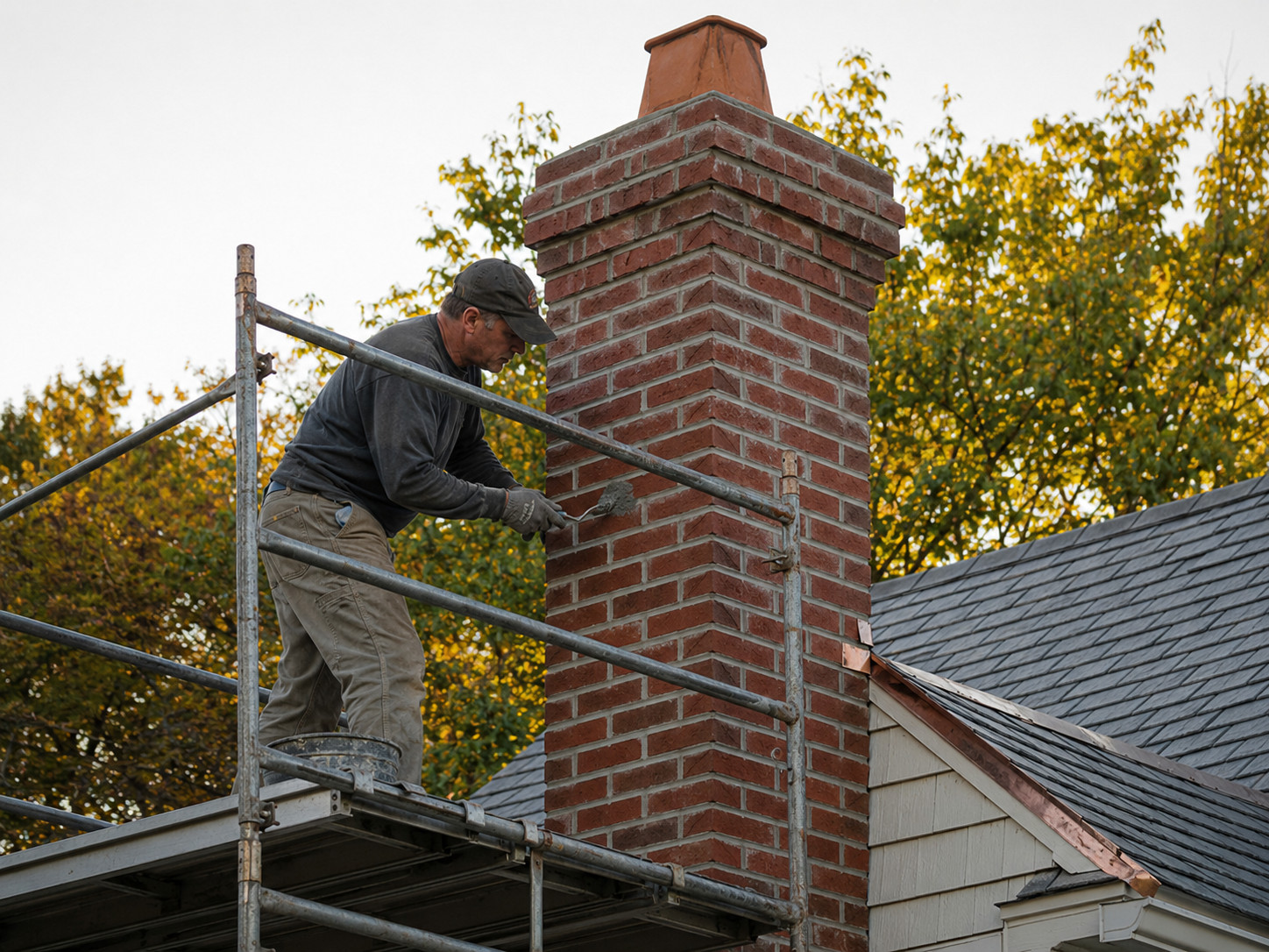 Masonry Repair step 4: Restoration Work