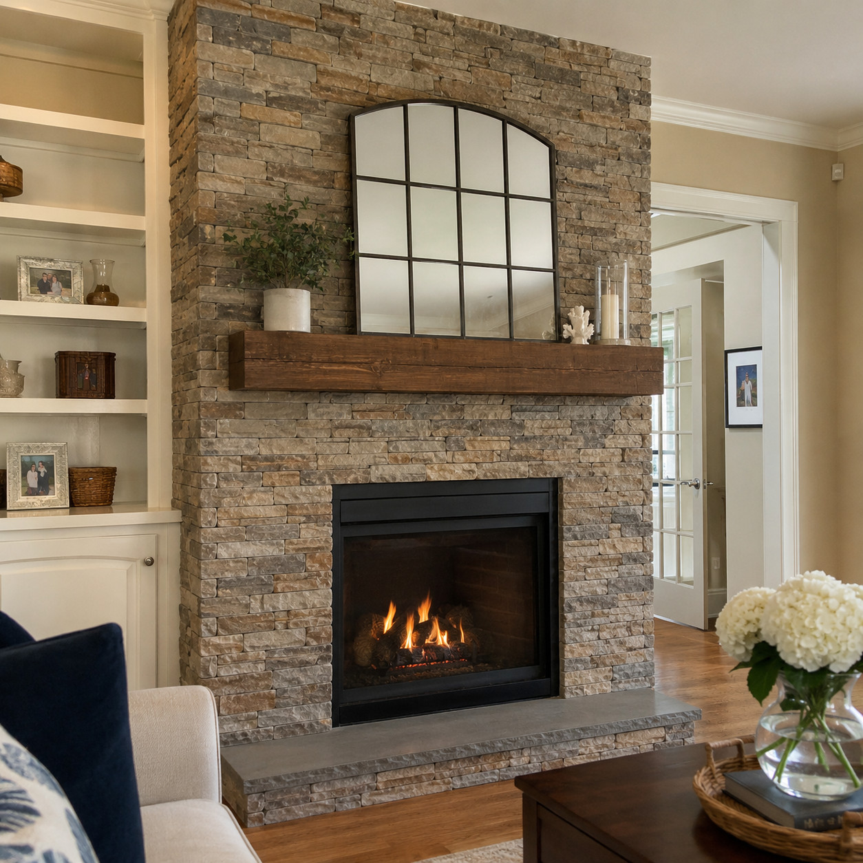Thin Stone Veneer Installation after