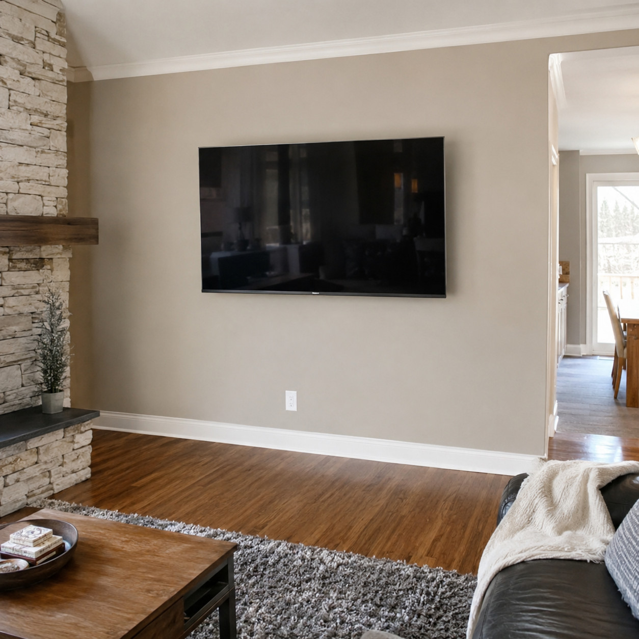 Thin Stone Veneer Installation before