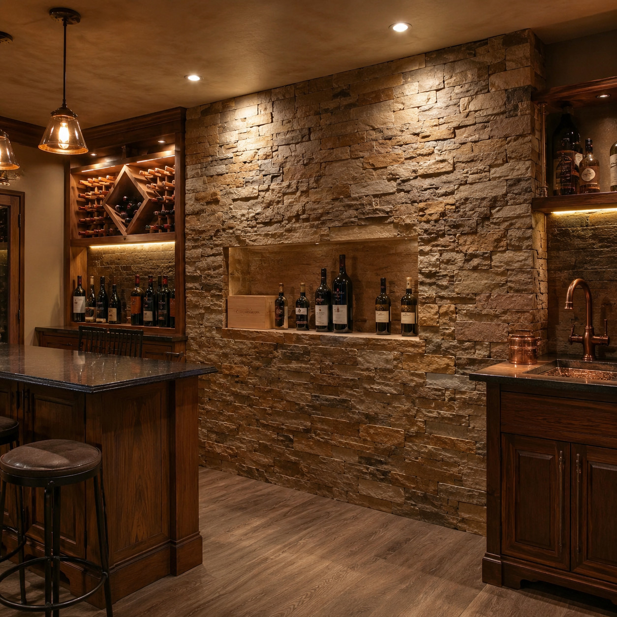 Thin Stone Veneer Installation project 8