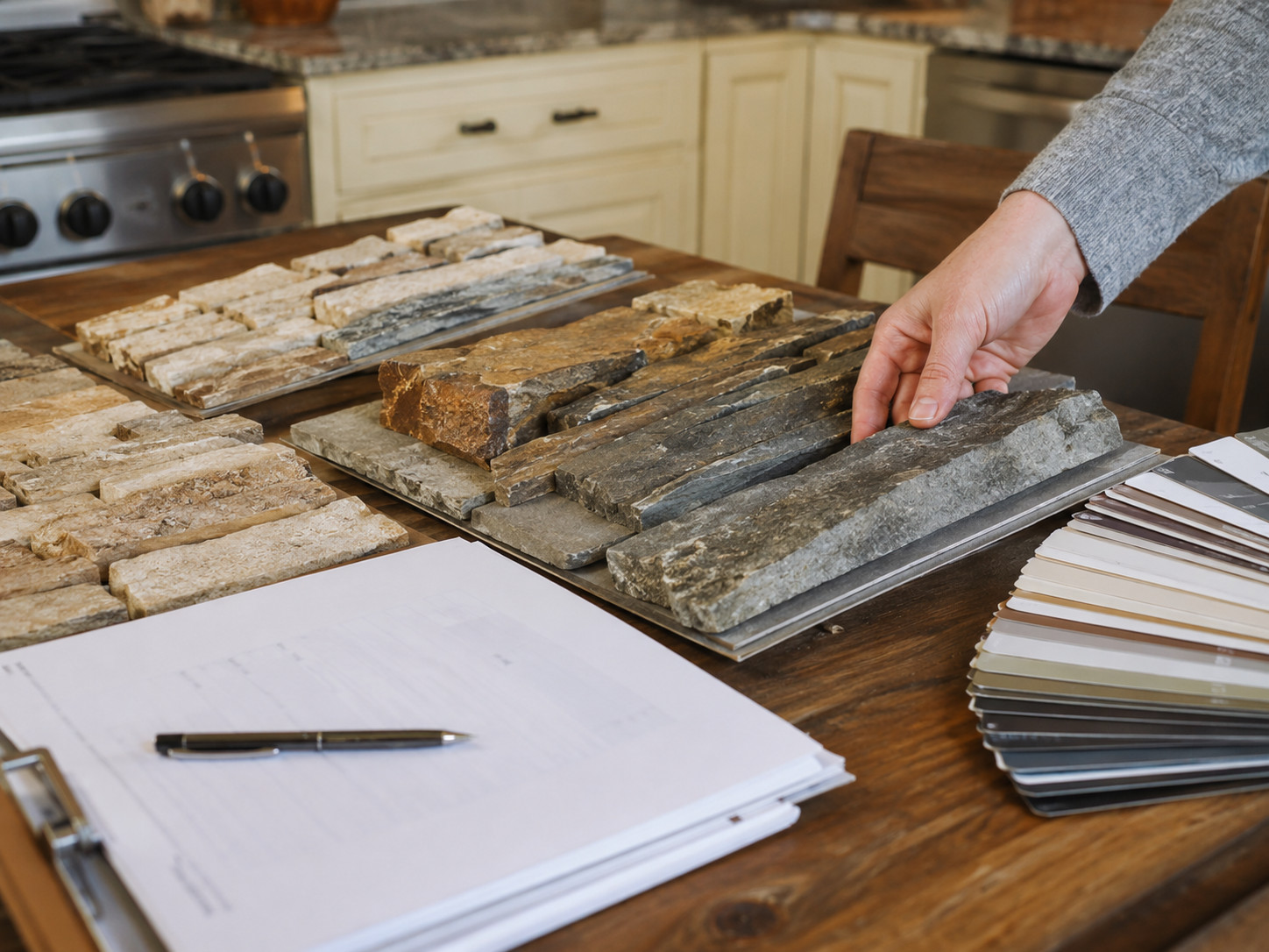 Thin Stone Veneer Installation step 2: Stone Selection & Quote
