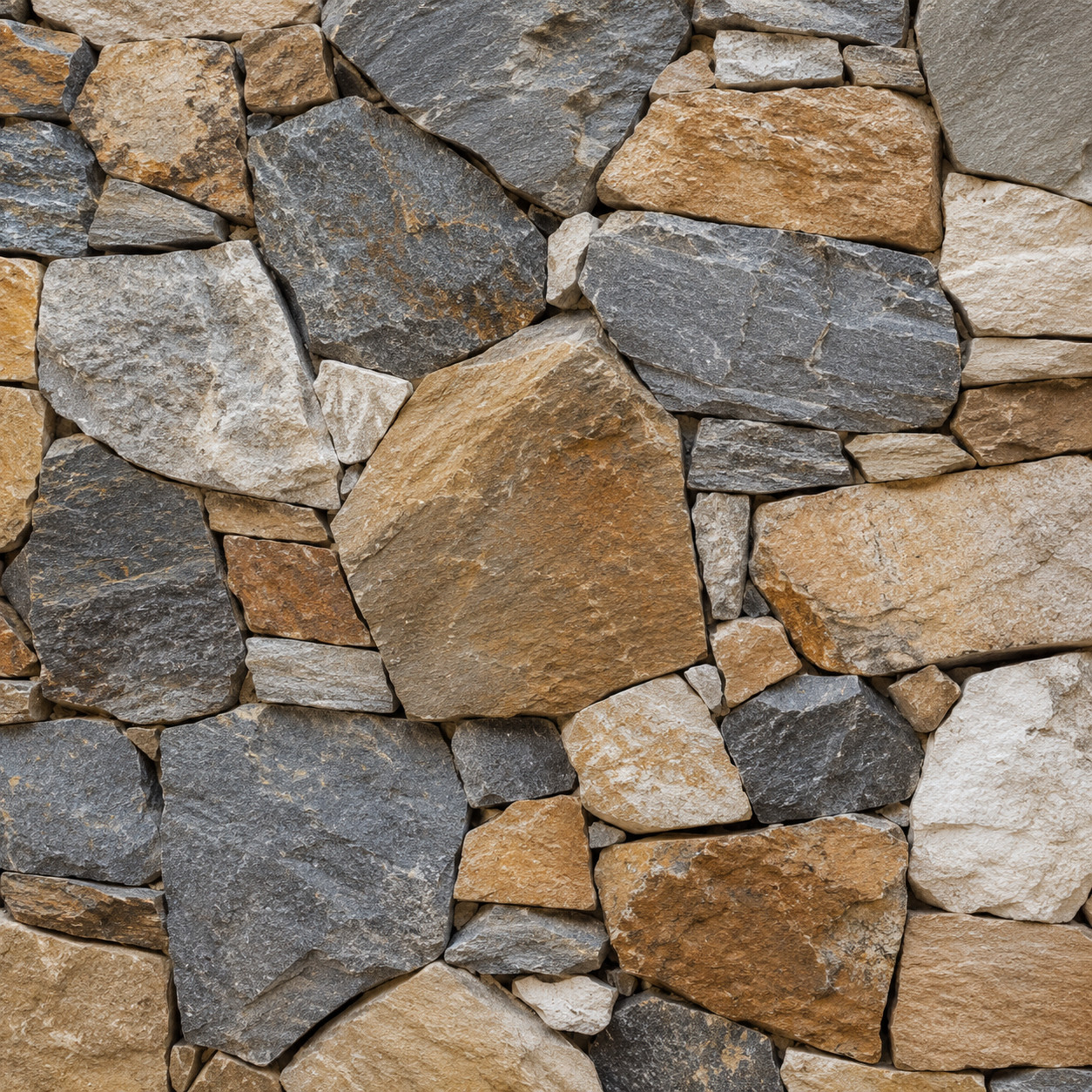 Dry-stack mosaic blend