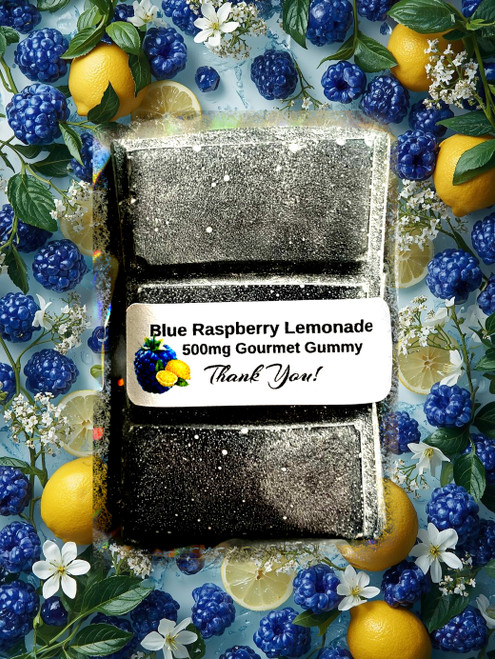 Blue Raspberry Lemonade Gummy Pack 3x 500mg Insane Delicious Gummy Candy - 1500mg Total