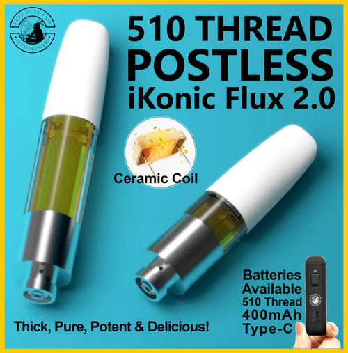 1ml - 510 Thread Vape Cartridge - Rainbow Beltz - Postless Ceramic Coil - Thick, Potent & Delicious!