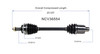 C V AXLE RH REPLACEMENT FOR HONDA PILOT 2005 PARTSLINK NUMBER NCV36554