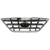 GRILLE SDN BLACK W/FOG LAMP HOLE TYPE REPLACEMENT FOR  HYUNDAI ELANTRA - SEDAN 2005 PARTSLINK NUMBER HY1200139