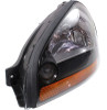 HEAD LAMP LH ORANGE REFLECTOR BLACK BEZEL HQ REPLACEMENT FOR HYUNDAI  TUCSON 2008 PARTSLINK NUMBER  HY2502165