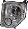 HEAD LAMP LH CHROME BEZEL W/O FOG LAMP ROUND BULB SHIELD CAPA REPLACEMENT FOR JEEP LIBERTY 2008 PARTSLINK NUMBER  CH2502234C