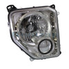 HEAD LAMP RH CHROME BEZEL W/O FOG LAMP ROUND BULB SHIELD CAPA REPLACEMENT FOR JEEP LIBERTY 2008 PARTSLINK NUMBER  CH2503234C