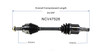 C V AXLE RH 4CYL 2.0L-2.3L REPLACEMENT FOR MAZDA MAZDA 3 2005 PARTSLINK NUMBER NCV47526