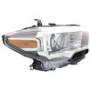 HEAD LAMP RH HALOGEN BLACK/CHROME BEZEL W/O LED DRL CAPA REPLACEMENT FOR TOYOTA TACOMA PICKUP 4WD 2019 PARTSLINK NUMBER   TO2503243C
