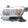 HEAD LAMP RH HALOGEN BLACK/CHROME BEZEL W/O LED DRL CAPA REPLACEMENT FOR TOYOTA TACOMA PICKUP 4WD 2019 PARTSLINK NUMBER   TO2503243C