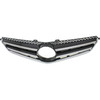 GRILLE PAINTED-SILVER GRAY W/CHROME MLDG W/AMG PKG REPLACEMENT FOR MERCEDES C230 2008 PARTSLINK NUMBER  MB1200158