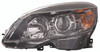 HEAD LAMP LH HALOGEN BLACK HOUSING HQ REPLACEMENT FOR MERCEDES C230 2008 PARTSLINK NUMBER  MB2502185