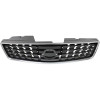 GRILLE PAINTED DARK SILVER/BLACK W/CHROME FRAME 2.0L REPLACEMENT FOR NISSAN SENTRA 2008 PARTSLINK NUMBER  NI1200248
