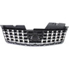 GRILLE PAINTED DARK SILVER/BLACK W/CHROME FRAME 2.0L REPLACEMENT FOR NISSAN SENTRA 2008 PARTSLINK NUMBER  NI1200248