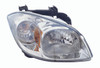 HEAD LAMP RH SMOKEY HOUSING W/BRKT/ CLEAR LENS HQ REPLACEMENT FOR PONTIAC G5 2008 PARTSLINK NUMBER  GM2503282