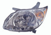 HEAD LAMP LH CHROME HOUSING HQ REPLACEMENT FOR PONTIAC VIBE 2008 PARTSLINK NUMBER  GM2502249