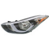 HEAD LAMP LH HALOGEN USA BUILT HQ   REPLACEMENT FOR HYUNDAI ELANTRA SEDAN 2015 PARTSLINK NUMBER HY2502187